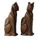 Pair Of Brass Siamese Cat Bookends